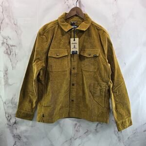 Chubbies Jacket Mens Medium Brown Corduroy Shirt Jacket Dont Even Chai Collared